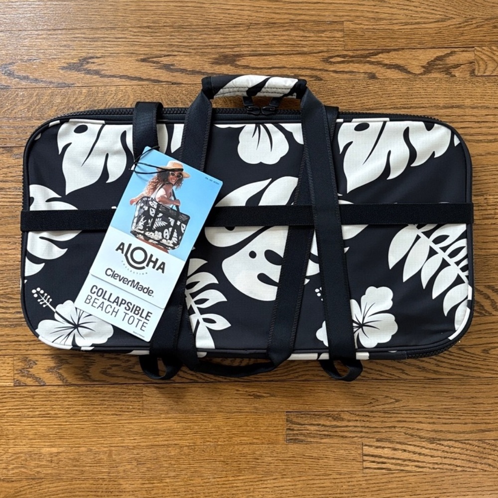 Aloha Collective Collapsible Tote, Black - Picture 8 of 8